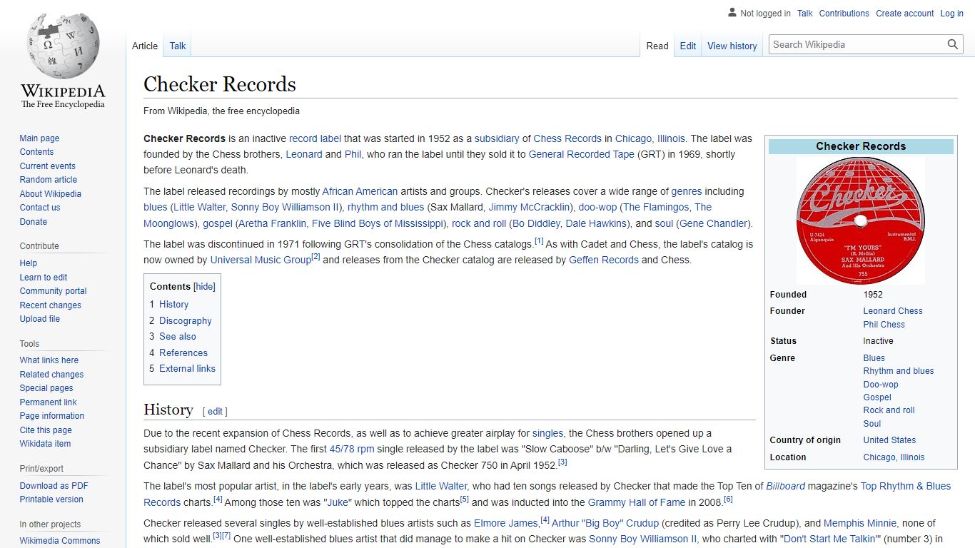 Checker Records - Wikipedia